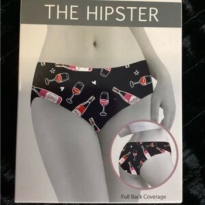 Colorful Champagne 🍾 & Wine 🍷 Hipster Panties L (Any 2 Hipsters $14)